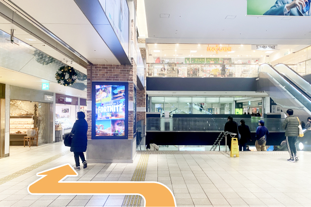 西鉄福岡(天神)駅からの経路